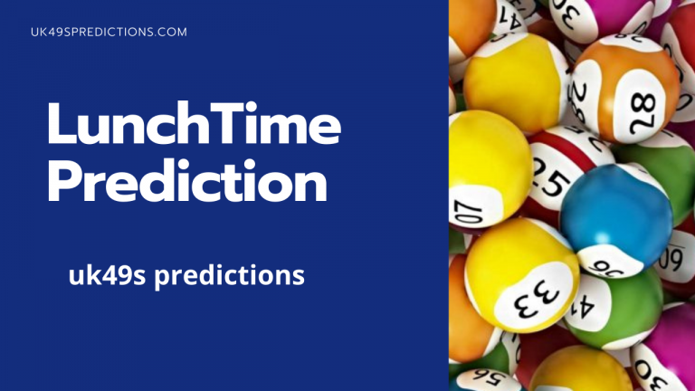 Uk49s Lunchtime Prediction For Today 15 September 2023 Uk49s Predictions