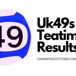 UK49s Teatime Results Monday 17 January 2022